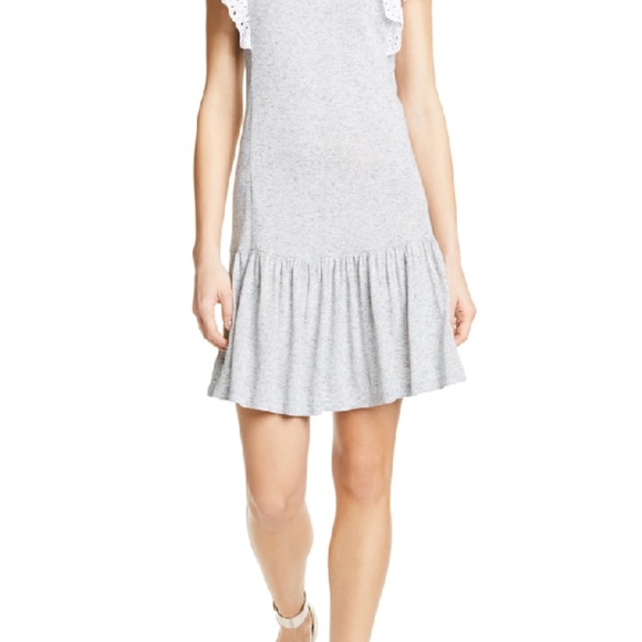 Rebecca Taylor Livy Eyelet Jersey Dress XS - Picture 3 of 12